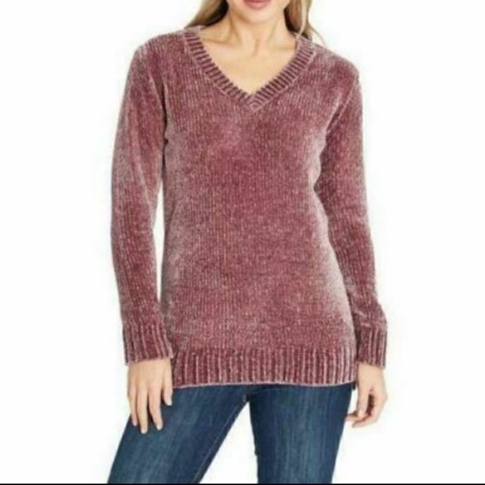 Orvis Chenille Sweater V Neck Size medium